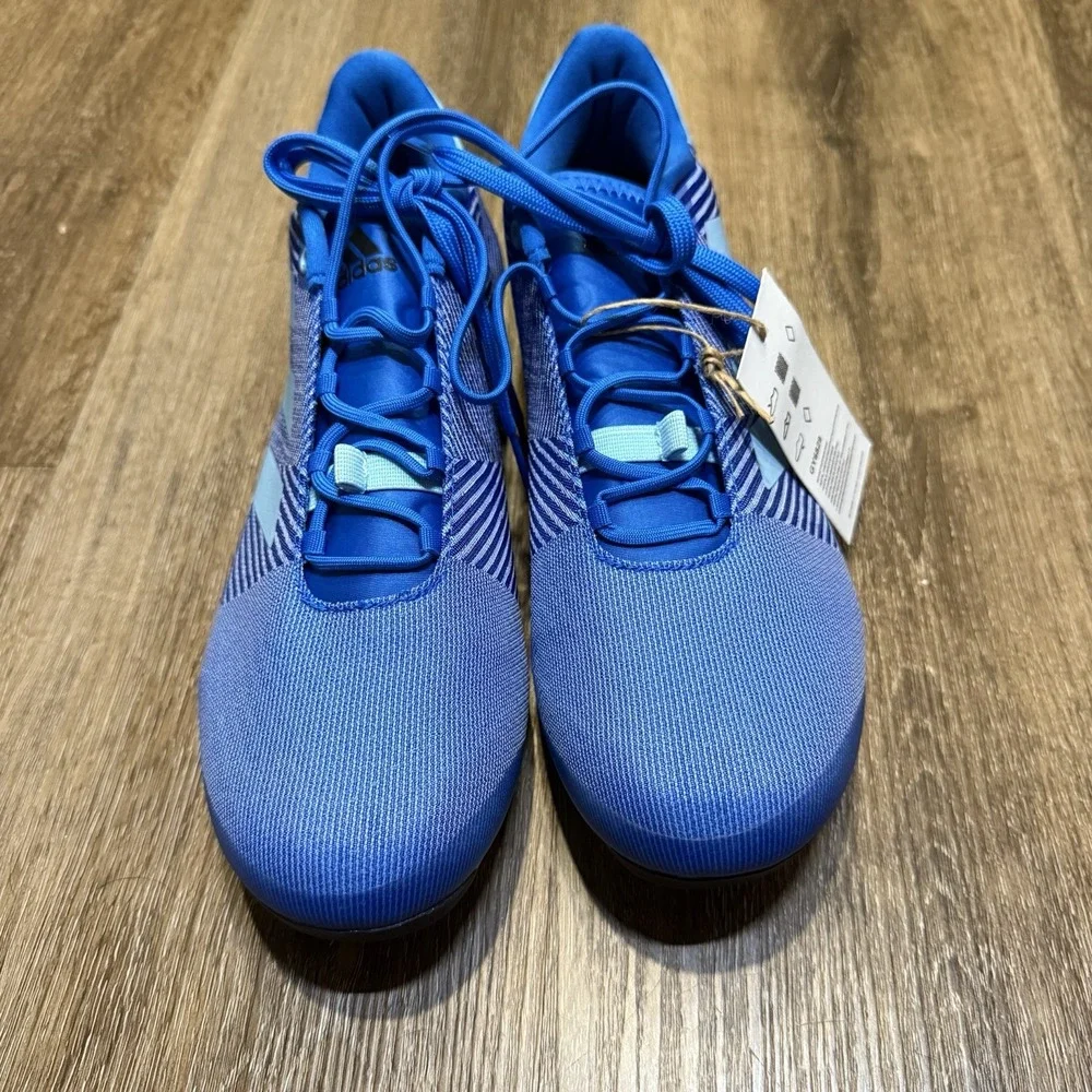 Adidas The Road Cycling Shoes Men 8.5 Women 9.5 Blue Rush Light Baby Blue‎ White